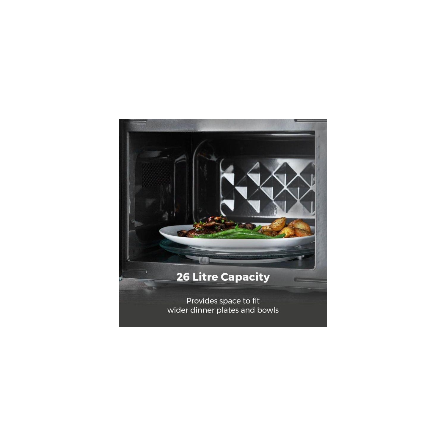 26L 900w black touch control microwave - 0