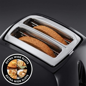 Black Texture 2 Slice Toaster - 1