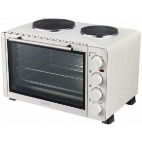 Igenix Electric Mini Oven, Double Hotplate Hob & Baking Tray, 30 Litre Capacity - 1