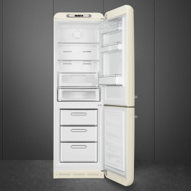 Smeg FAB32RC5UK Cream retro style fridge freezer 195.5cm tall  - 0