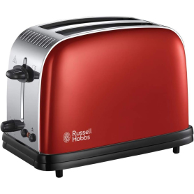 Russell Hobbs Stainless Steel 2 Slice Toaster, Red