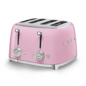 Smeg TSF03PKUK 4 Slice Toaster Pink Retro Style - 2