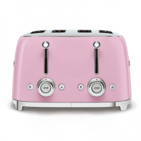 Smeg TSF03PKUK 4 Slice Toaster Pink Retro Style - 3