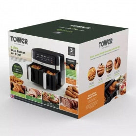 Tower T17088 9 Litre Dual Drawer Air Fryer - 1