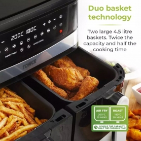 Tower T17088 9 Litre Dual Drawer Air Fryer - 9