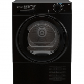 Indesit 8Kg Condenser Tumble Dryer in Black