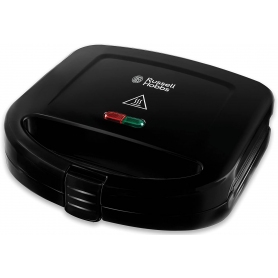 Russell Hobbs Sandwich Toaster Toastie Maker – Two Slice, Easy Clean Plates, Black