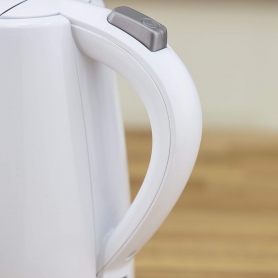 Tower T10029W Cordless Lightweight Jug Kettle with Larger Grip Handle, 2200 W, 1 Litre, White